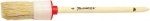Кисть круглая № 6 30 мм натуральная щетина деревянная ручка MATRIX 820769