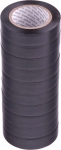 Набор изолент ПВХ 15 мм х 10 м черная MATRIX 88785