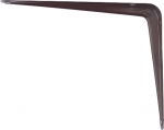 Кронштейн угловой с ребром, 350 х 400 мм, коричневый, СИБРТЕХ, 94029