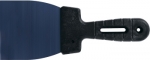 Шпательная лопатка, колоризованная пружинная сталь 65Г, 80 мм, пластмассовая ручка, СИБРТЕХ, 85562