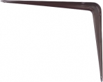 Кронштейн угловой с ребром, 75х100 мм, коричневый, СИБРТЕХ, 94021