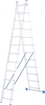 Лестница, 2 х 12 ступеней, алюминиевая, двухсекционная, СИБРТЕХ, 97912