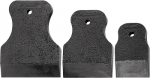 Набор шпателей 40-60-80 мм, черная резина, 3 шт., SPARTA, 858285