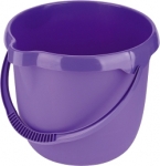 Ведро пластмассовое круглое 12л, фиолетовое, ELFE, 92957