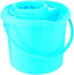 Ведро пластмассовое круглое с отжимом 12л, голубое, ELFE, 92964