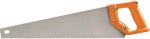 Ножовка по дереву, крупный зуб (5Т) с двухгранной заточкой, высокочастотная закалка зубьев, пластиковая ручка, 500 мм, КОНТРФОРС, 110635
