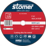 Диск отрезной CD-230, 230x2.5 мм, зерно 24, тип профиля диска 41, STOMER, 93729783