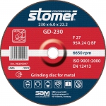 Диск шлифовальный GD-230, 230x6.0 мм, STOMER, 98290097