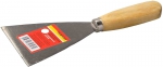 Шпательная лопатка с деревянной ручкой, 100 мм, ТЕВТОН, 1000-100