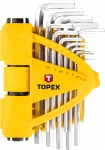 Ключи шестигранные 1.5-10 мм набор 13 шт TOPEX 35D970
