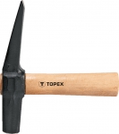 Молоток с остроконечным бойком 1500 г рукоятка деревянная TOPEX 02A685