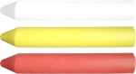 Мел белый, желтый, красный, 13 x 85, 3 шт, TOPEX, 14A968