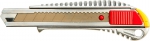 Нож с отламывающимся лезвием, 18 мм, TOPEX, 17B128
