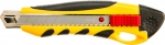Нож с отламывающимся лезвием, 18 мм, TOPEX, 17B428