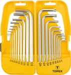 Ключи шестигранные и Torx, набор 18 шт, TOPEX, 35D953