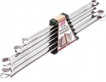 Набор ключей накидных, прямые удлиненные, 10 - 21 мм, 6 шт, в холдере, JTC, JTC-3219S