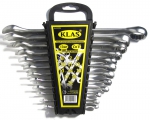 Набор ключей комбинированных кованная CrV сталь матовое покрытие 6-17 мм KLAS IK01-206