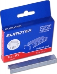 Скобы 8 мм для мебельного степлера, закаленные ТИП 53 (1000 шт/уп) EUROTEX 032332-008