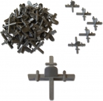 Крестики "ПРОФИ" 2,0 мм, для кладки плитки с ограничителем (50 шт/уп) EUROTEX 032565-020