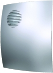 Вентилятор осевой вытяжной с обратным клапаном D 100 декоративный DICITI PARUS 4C gray metal