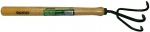 Культиватор садовый 3-х зубцевый 414 мм деревянная ручка SKRAB 28059