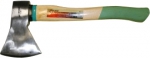 Топор 1000 г кованый с деревянной ручкой зеленый SKRAB 20330