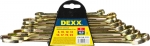 Ключи комбинированные гаечные желтый цинк 8-22 мм 8 шт DEXX 27017-H8