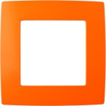 Рамка на 1 пост 12 оранжевый (20/200/6000) ЭРА Б0019387