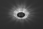 Светильник декор DK LD3 SL/WH c белой светодиодной подсветкой прозрачный (50/1400) ЭРА Б0019202