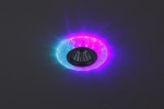 Светильник декор DK LD6 BL/WH cо светодиодной подсветкой( белый) голубой (50/1400) ЭРА Б0019210