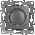 Светорегулятор поворотно-нажимной 400ВА 230В 12 графит (6/60/1500) ЭРА Б0019362