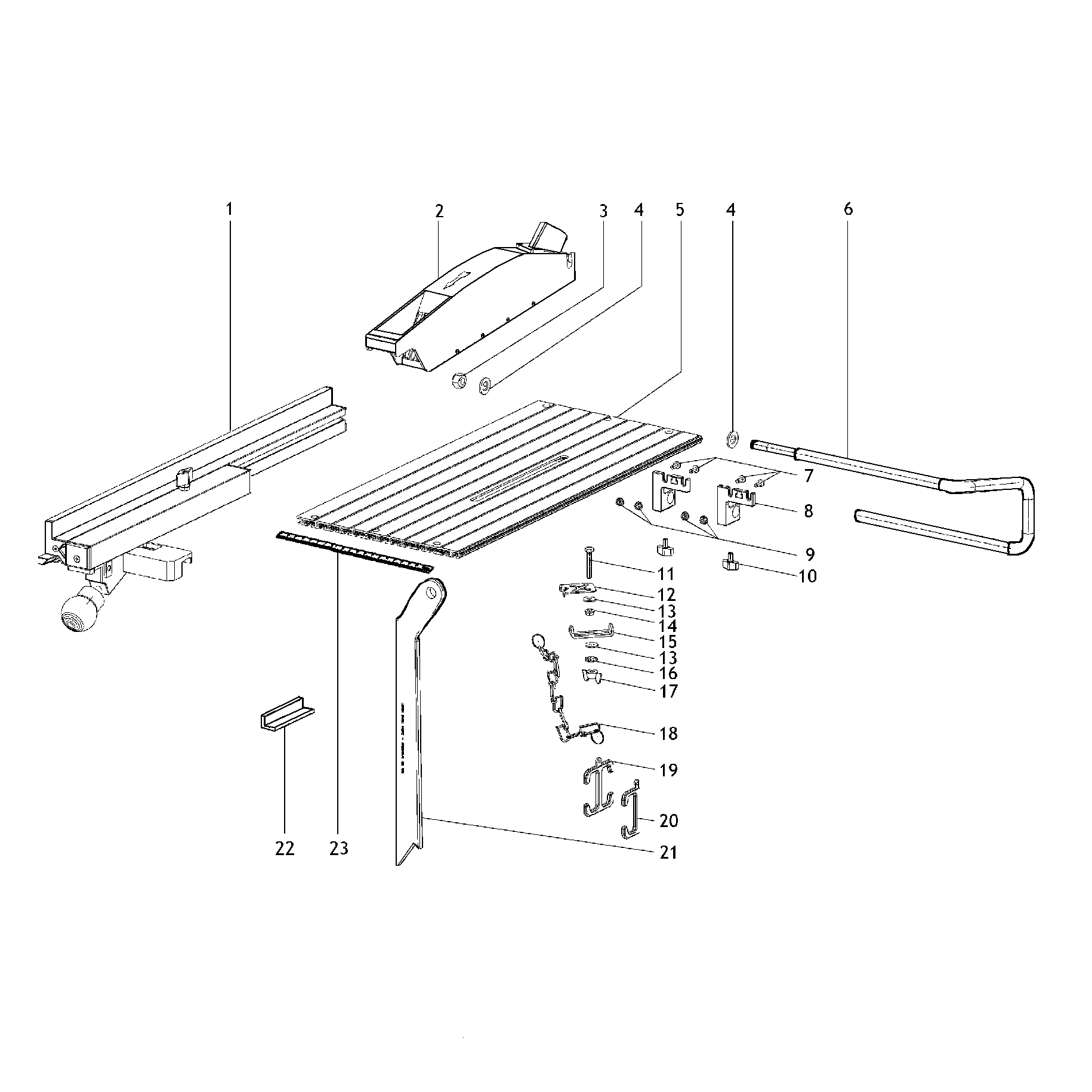 Аксессуары для настольных пил Metabo Circular saw set FLEXO 500 (0910064398 10)