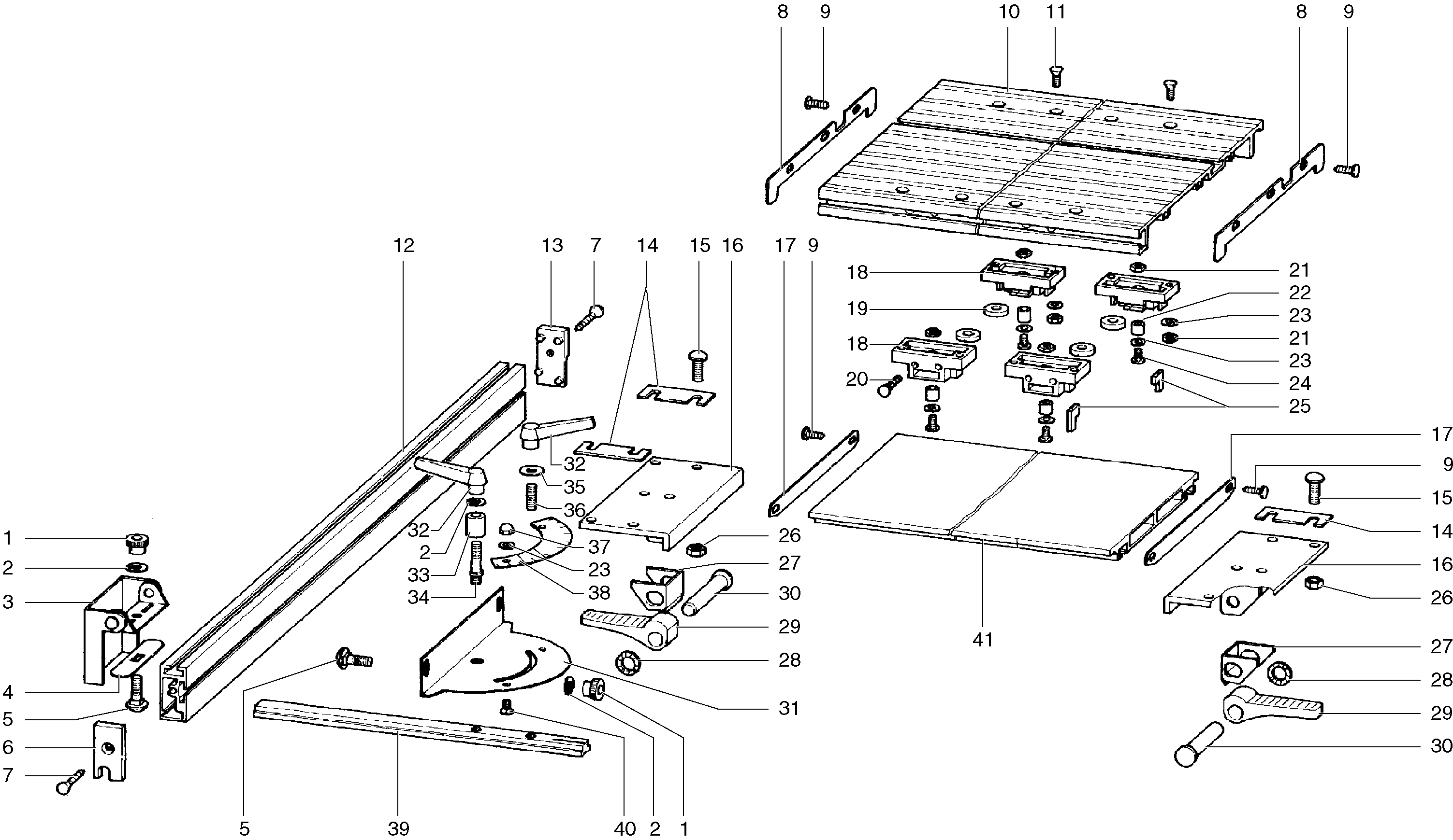 Аксессуары для настольных пил Metabo Sliding CARRIAGE UK220/PK200 (0910018434 11)