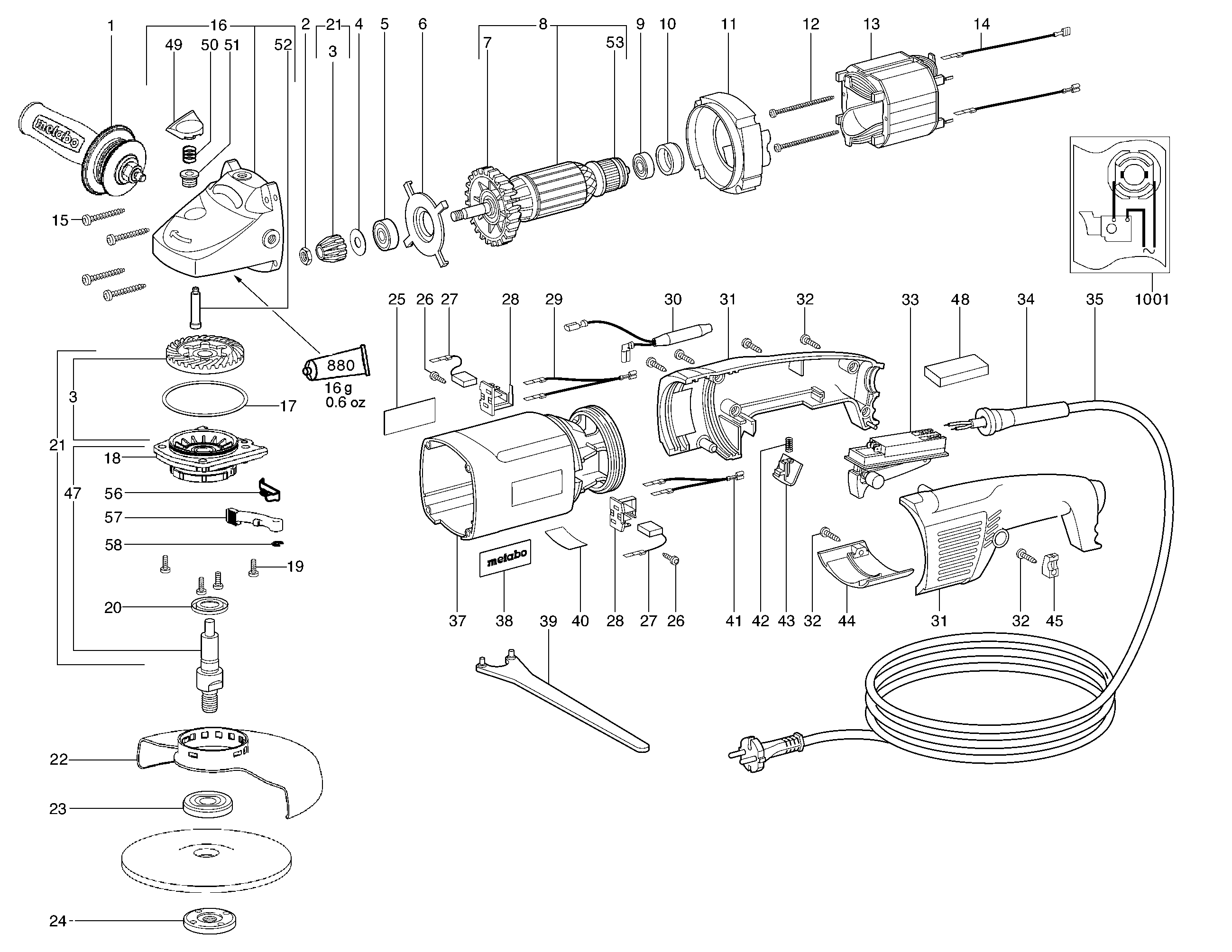 Большие угловые шлифмашины Metabo W 14-150 Ergo (06251001)