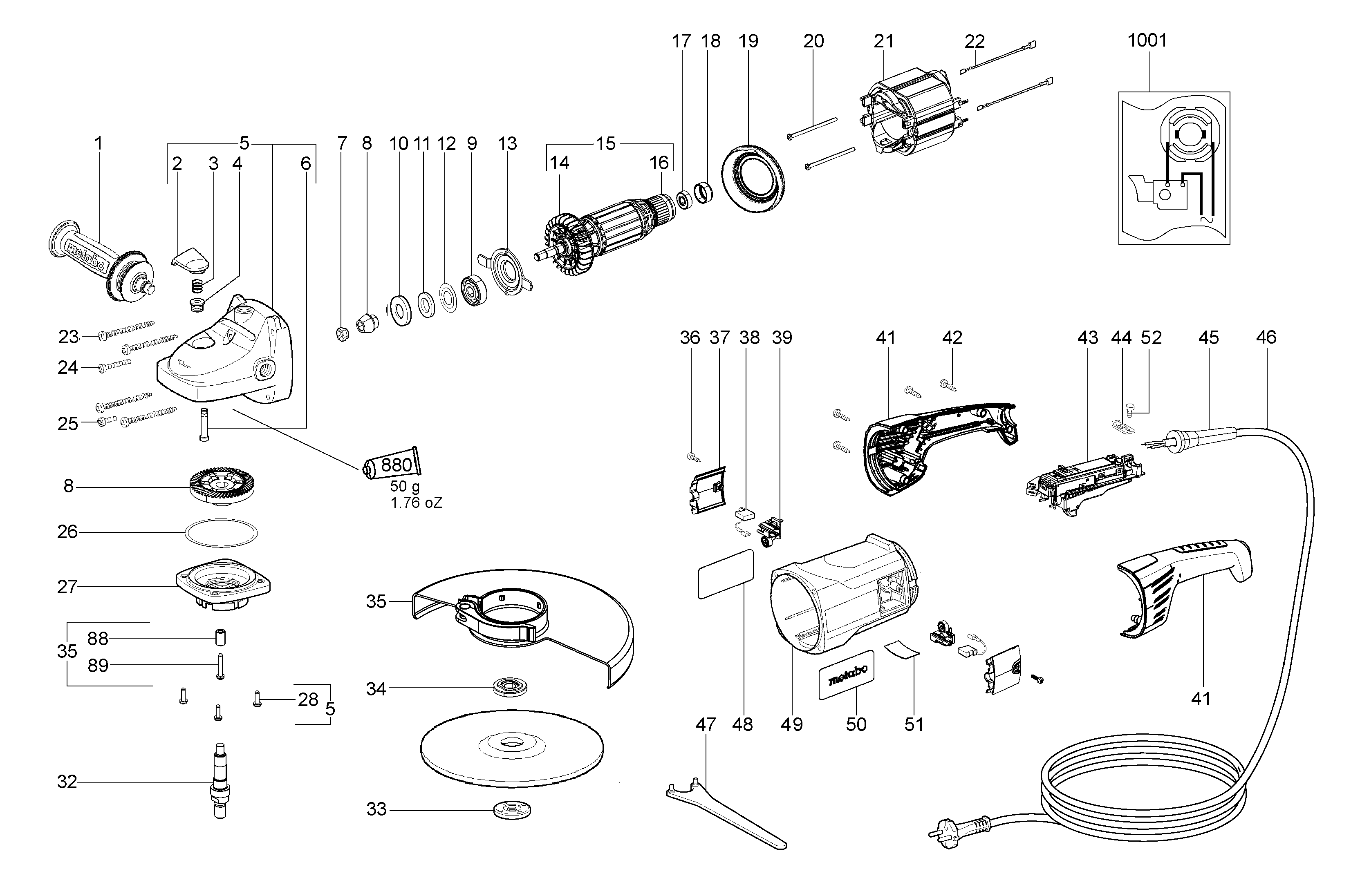 Большие угловые шлифмашины Metabo W 21-230 (06442000)