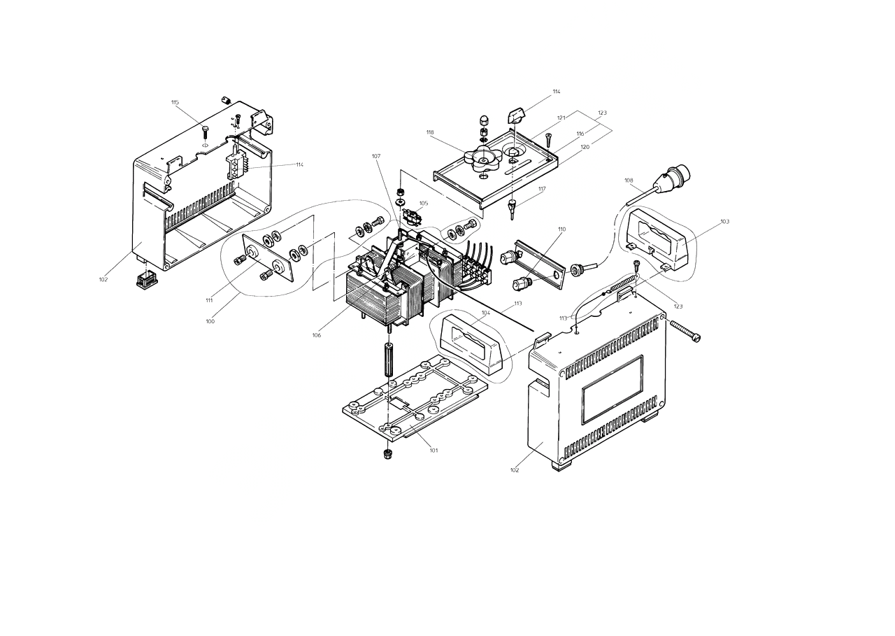 ЗАПЧАСТИ ДЛЯ ТРАНСФОРМАТОРА СВАРОЧНОГО METABO SK 200 (ТИП 0021022004 10)