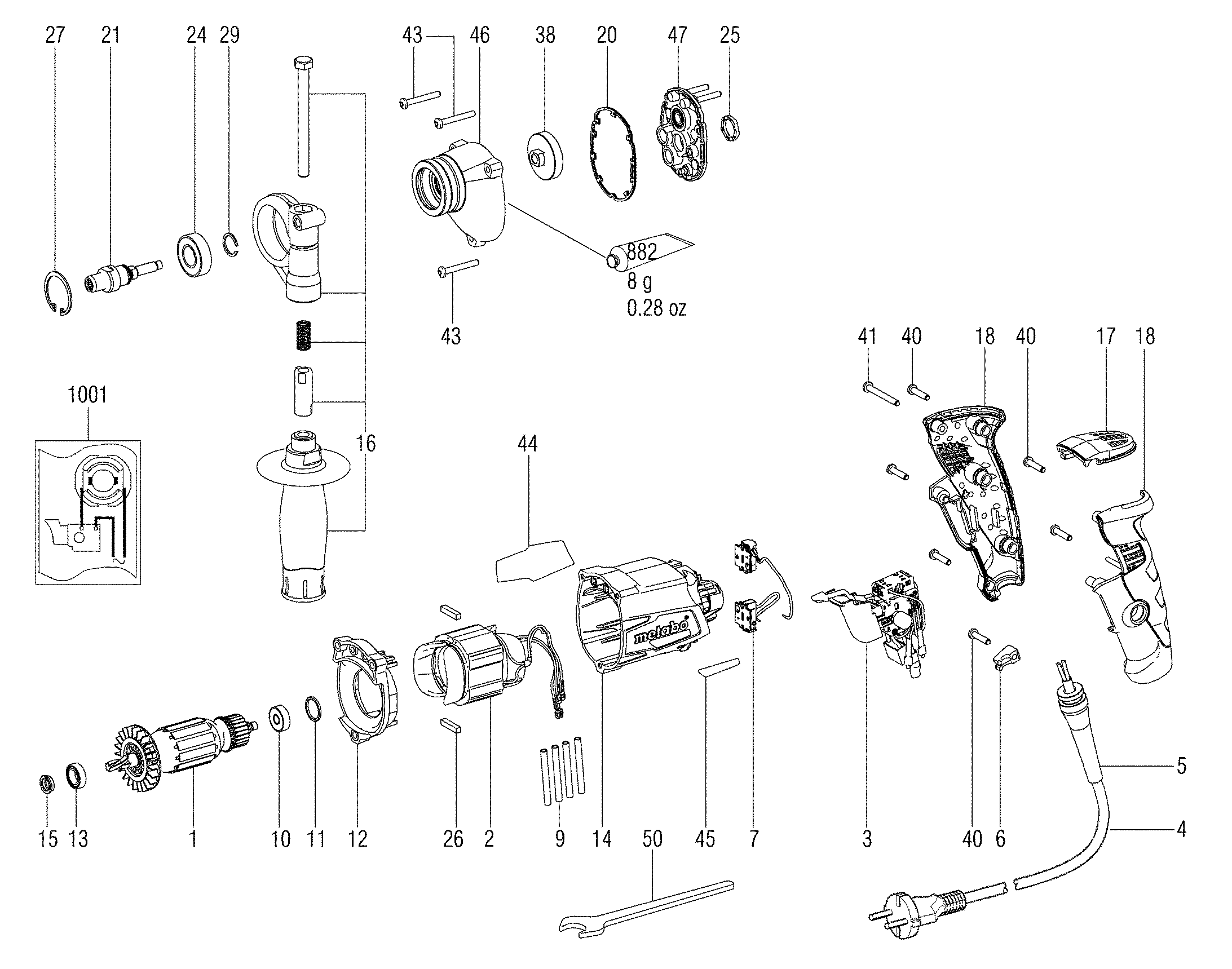 Дрели Metabo BE 500/6 (00343000)