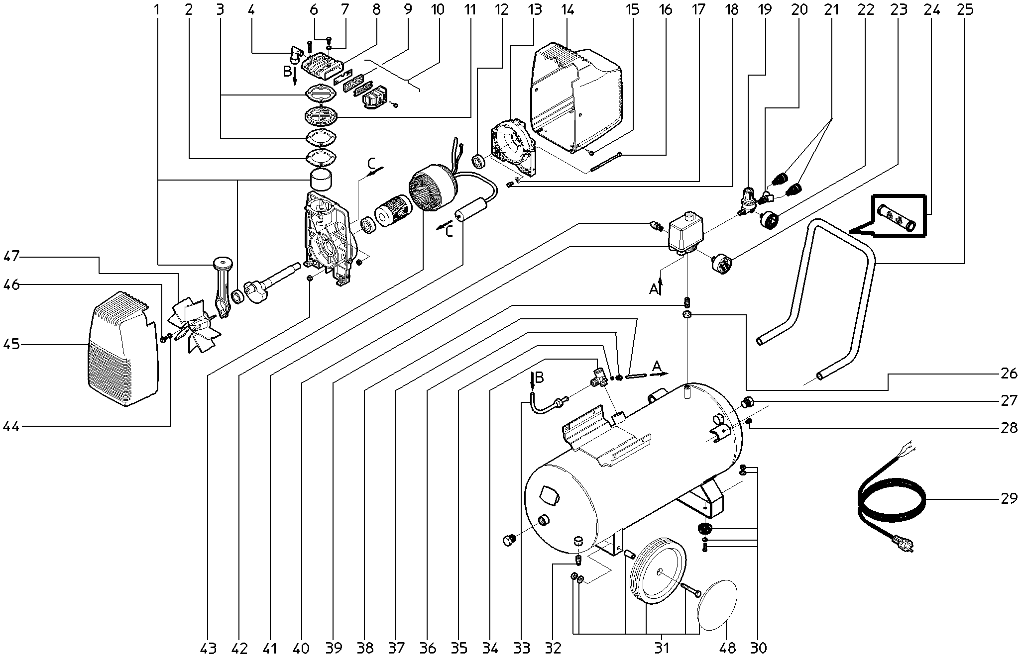 Компрессоры Metabo BASIC 265 (0230022216 10)