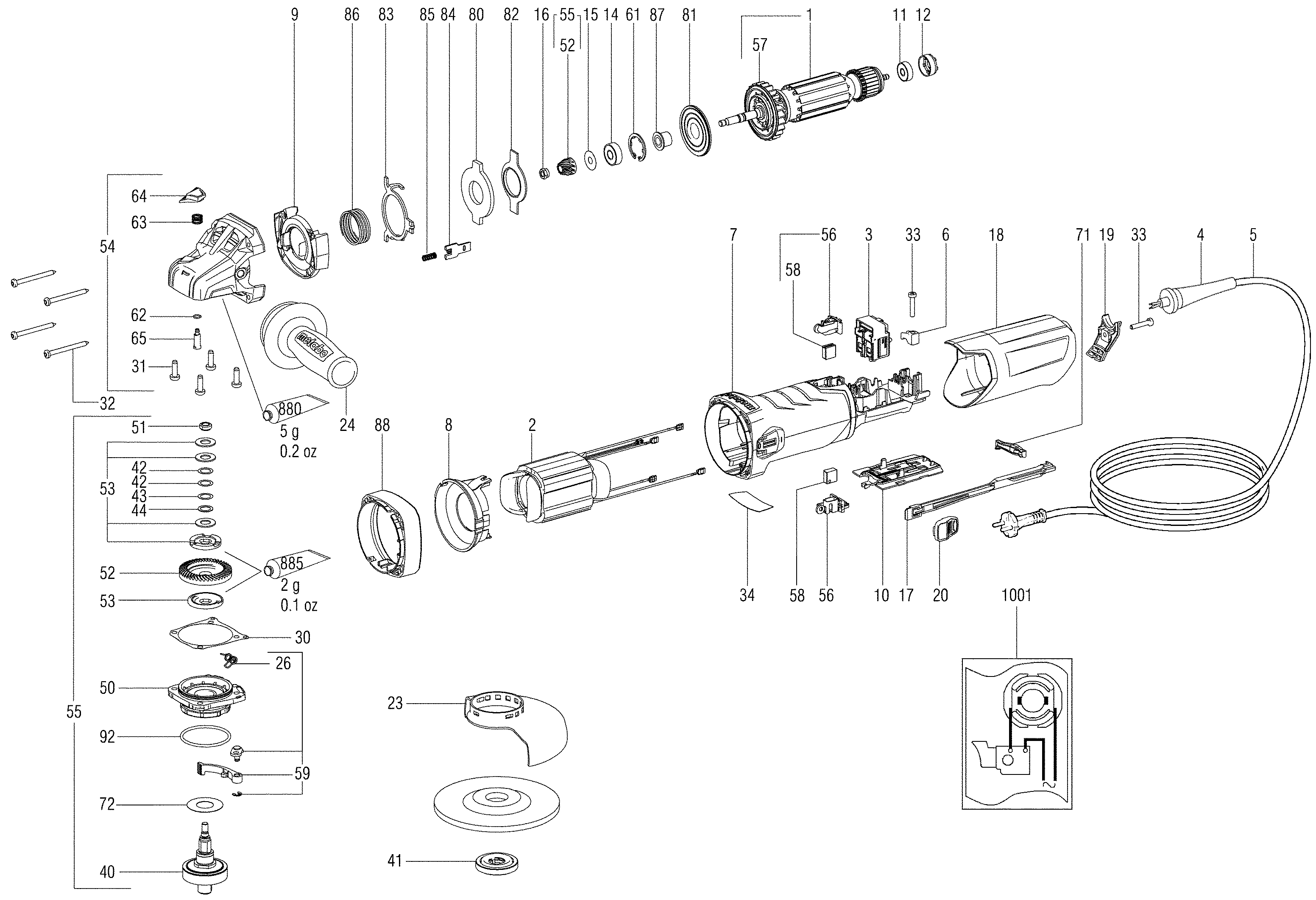 Малые угловые шлифмашины Metabo WBA 12-125 Quick (00436001)