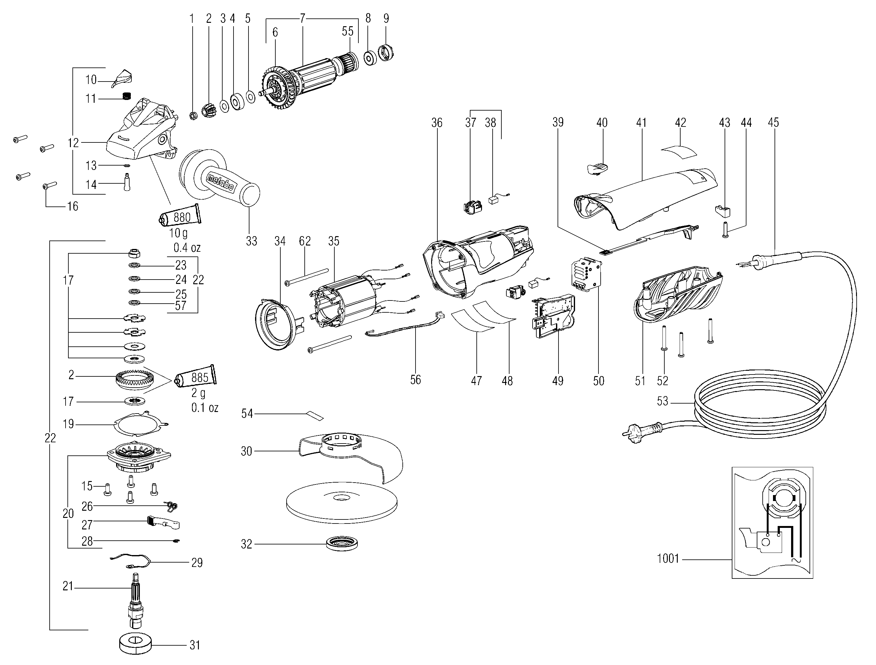 Малые угловые шлифмашины Metabo WEA 14-150 Plus (01106000)