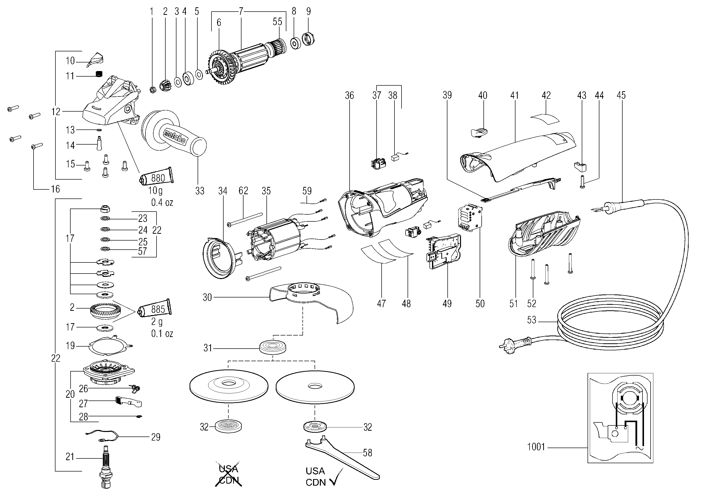 Малые угловые шлифмашины Metabo WE 14-125 VS (00292000)