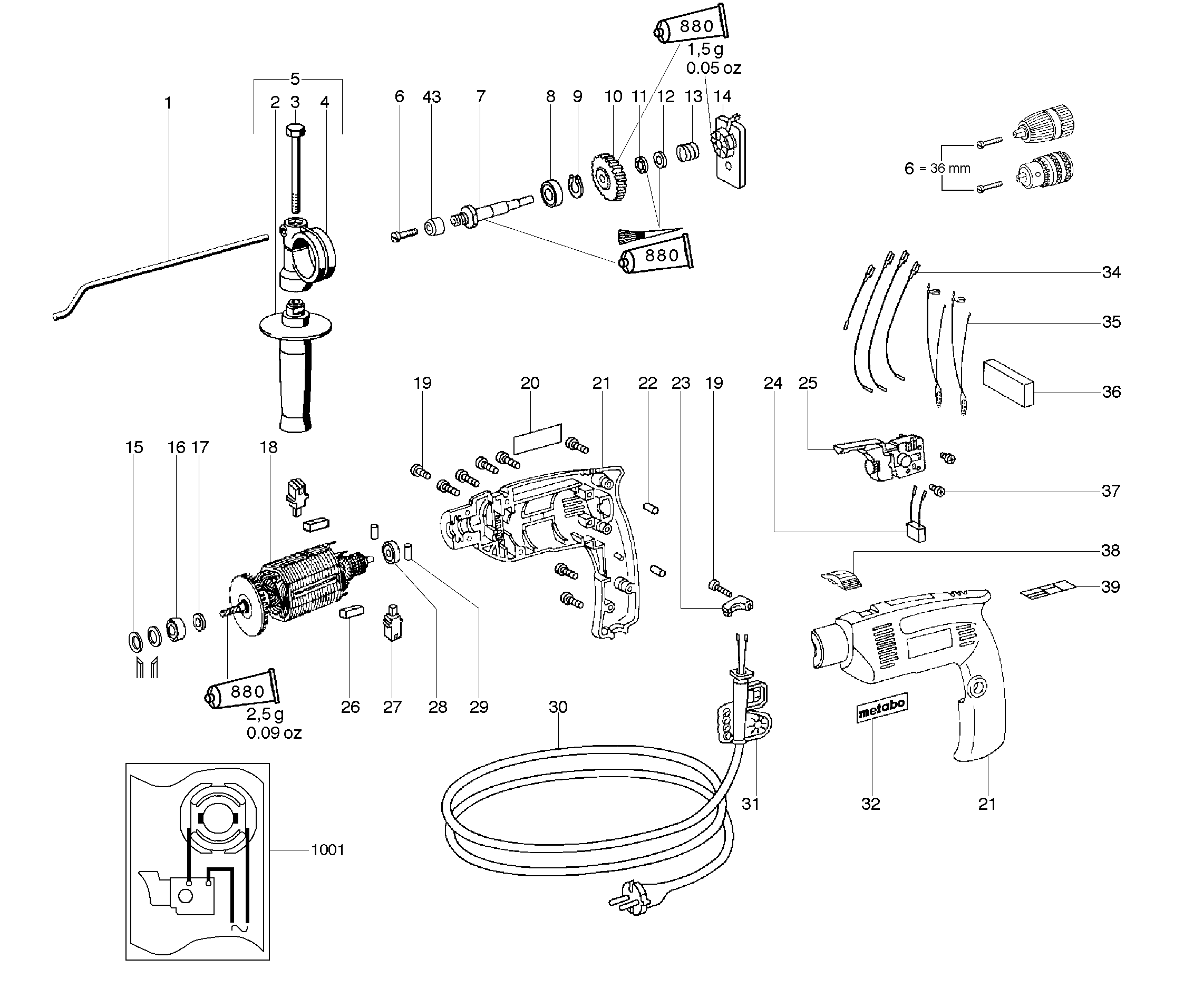 Ударные дрели Metabo SBE 500 (00533000)