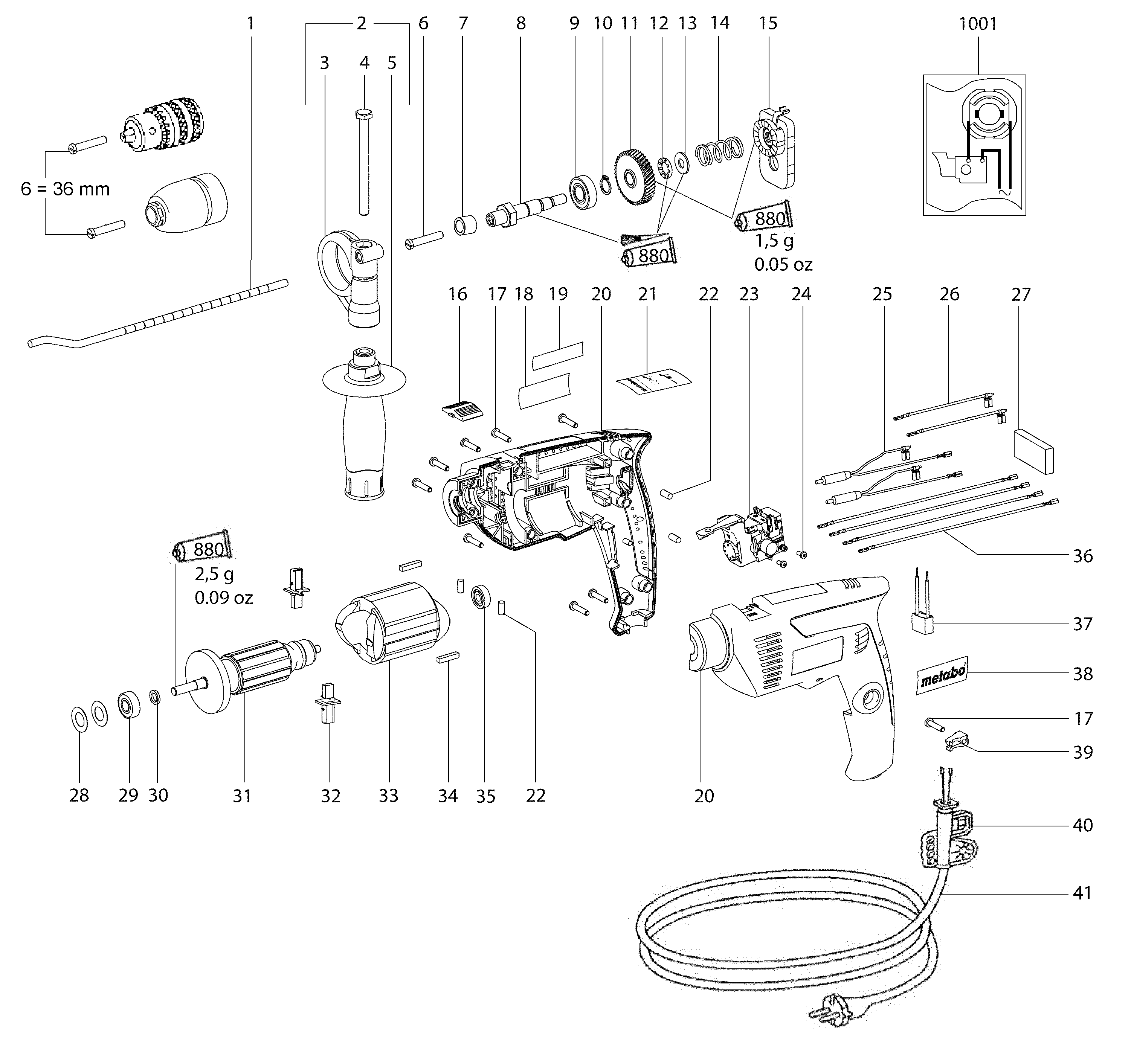 Ударные дрели Metabo SBE 561 (01160000)