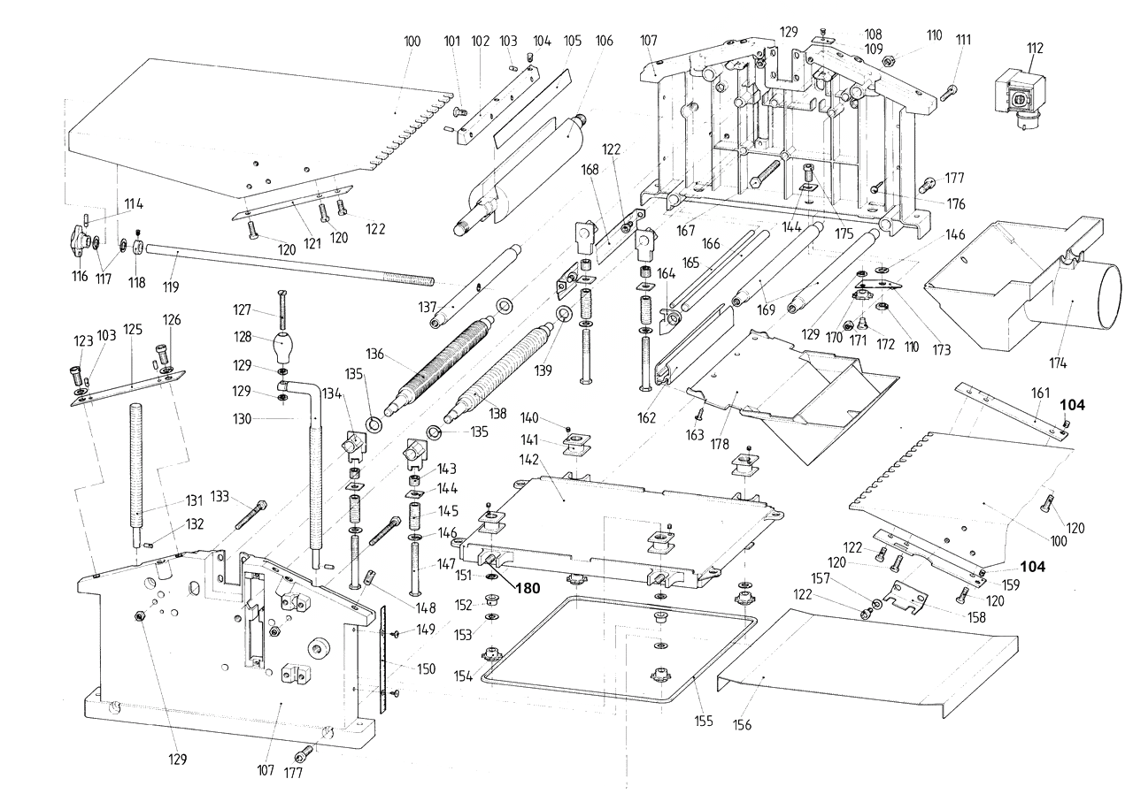 ЗАПЧАСТИ ДЛЯ СТАНКА ЭЛЕКТРИЧЕСКОГО СТРОГАЛЬНОГО (РЕЙСМУСА) METABO HC 260 K/4.20 DNB (ТИП 0112026061 10) (ЧАСТЬ 2)