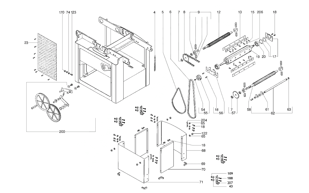 ЗАПЧАСТИ ДЛЯ СТАНКА ЭЛЕКТРИЧЕСКОГО СТРОГАЛЬНОГО (РЕЙСМУСА) METABO HC 300 D (ТИП 0113030100 11) (ЧАСТЬ 1)