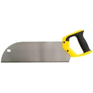 Ножовка по фанере с запилом, черно - желтая ручка, 350 мм, FIT, 41283