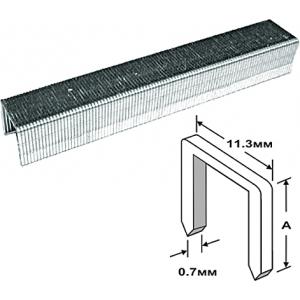 Скобы 11,3 мм х 0,7 мм, 6 мм, 1000 шт, FIT, 31361