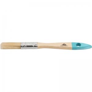 Кисть флейцевая, натуральная cветлая щетина, деревянная ручка 1/2" FIT 00701М