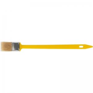 Кисть радиаторная, натуральная светлая щетина, желтая пластиковая ручка 1,5" FIT 1219