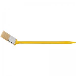 Кисть радиаторная, натуральная светлая щетина, желтая пластиковая ручка 2,5" FIT 1221